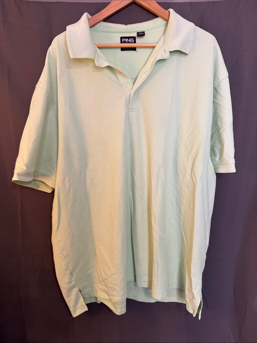 Ping Men's Light Mint Green Polo Shirt